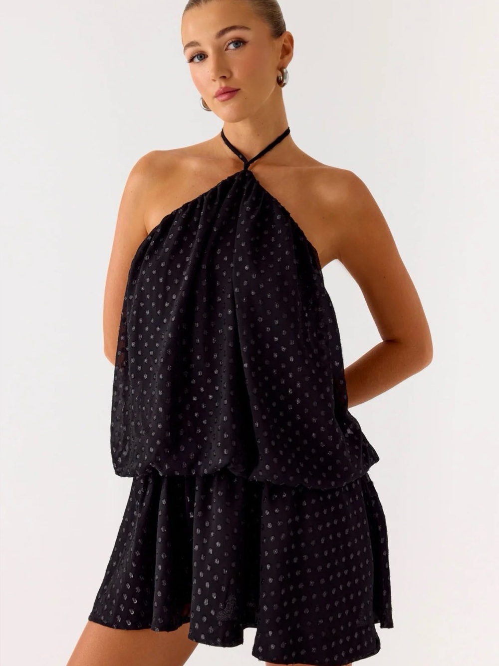 NWT Peppermayo “Bet You Wanna” Halter Mini Dress